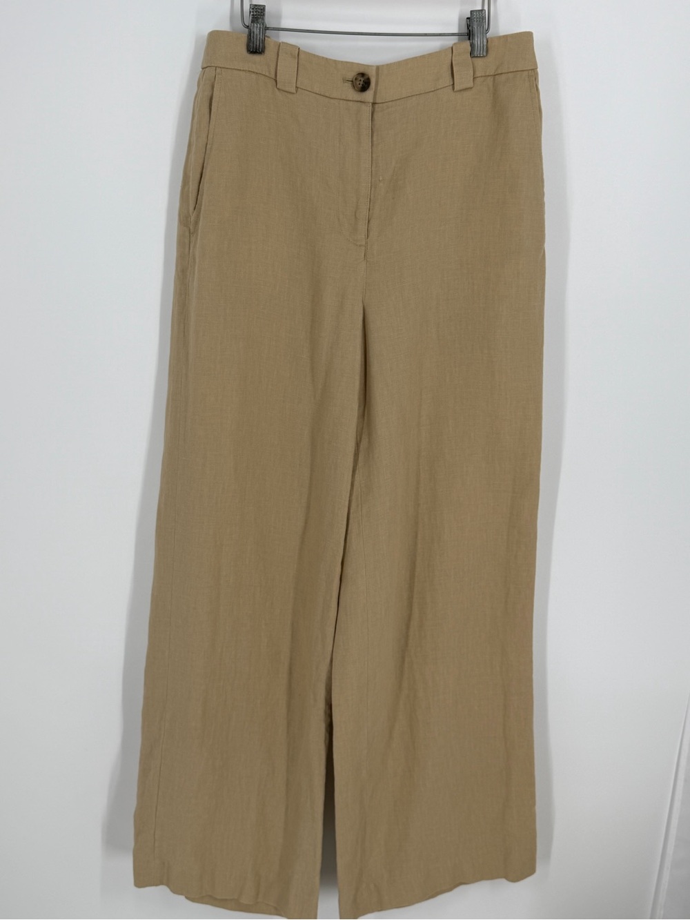 Boden Westbourne 100% Linen Wide Leg Pants 6 Old Money Euro Summer Minimalist - Picture 3 of 10